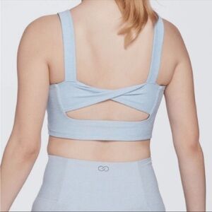 CALIA by Carrie Underwood Light Blue Cozy Essential Sports Bra